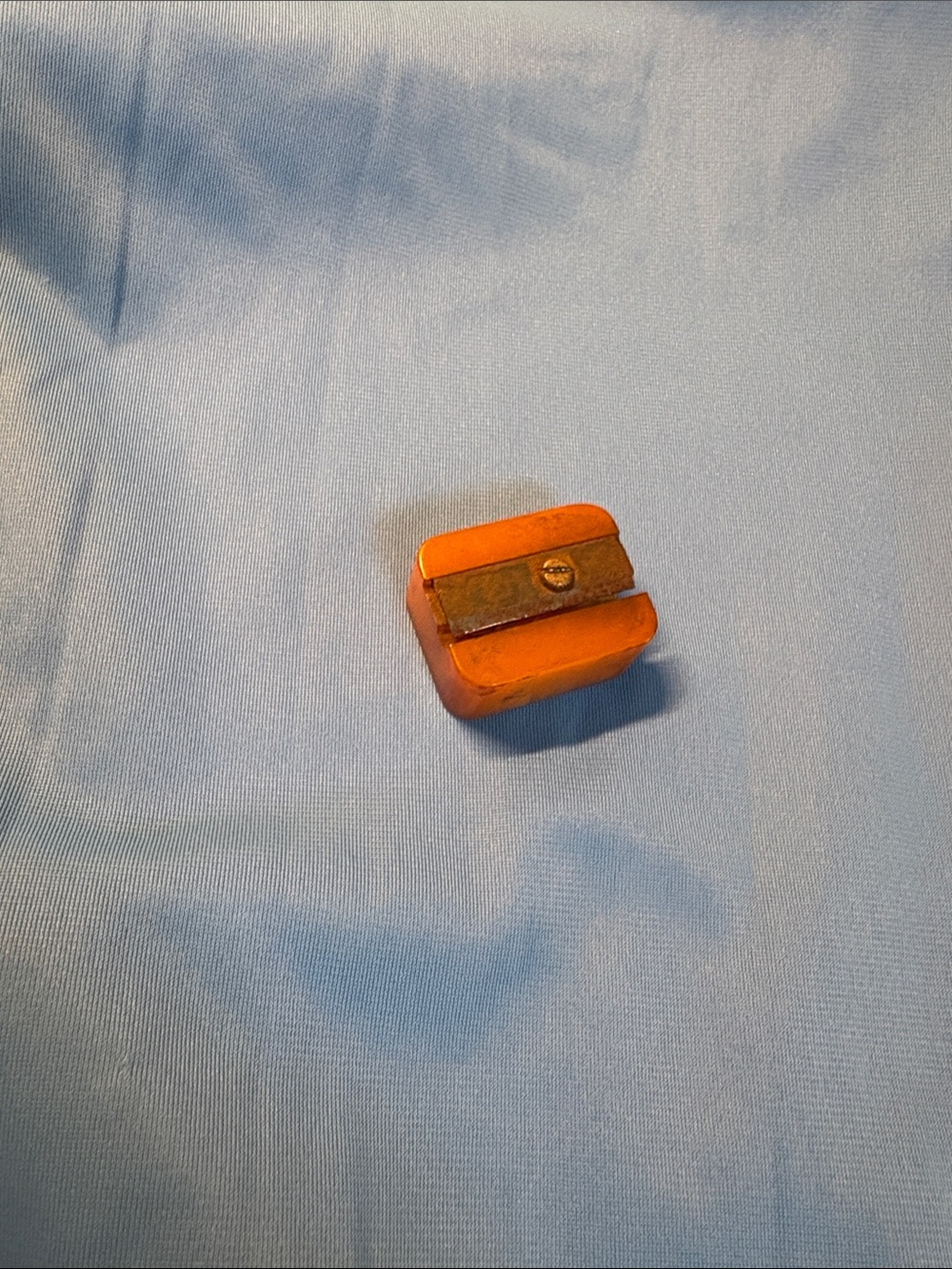 Vintage Butterscotch Bakelite Metal Pencil Sharpener